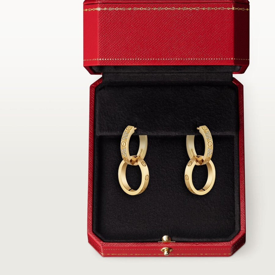 orecchini love multiuso semi-pavé