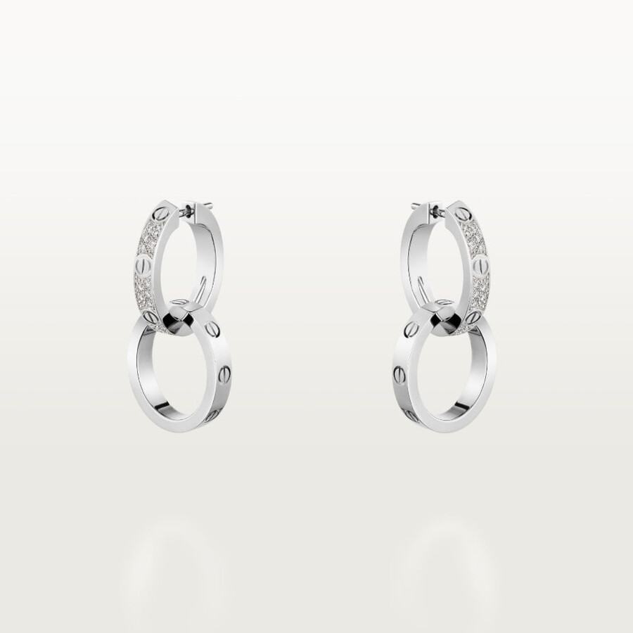 orecchini love multiuso semi-pavé
