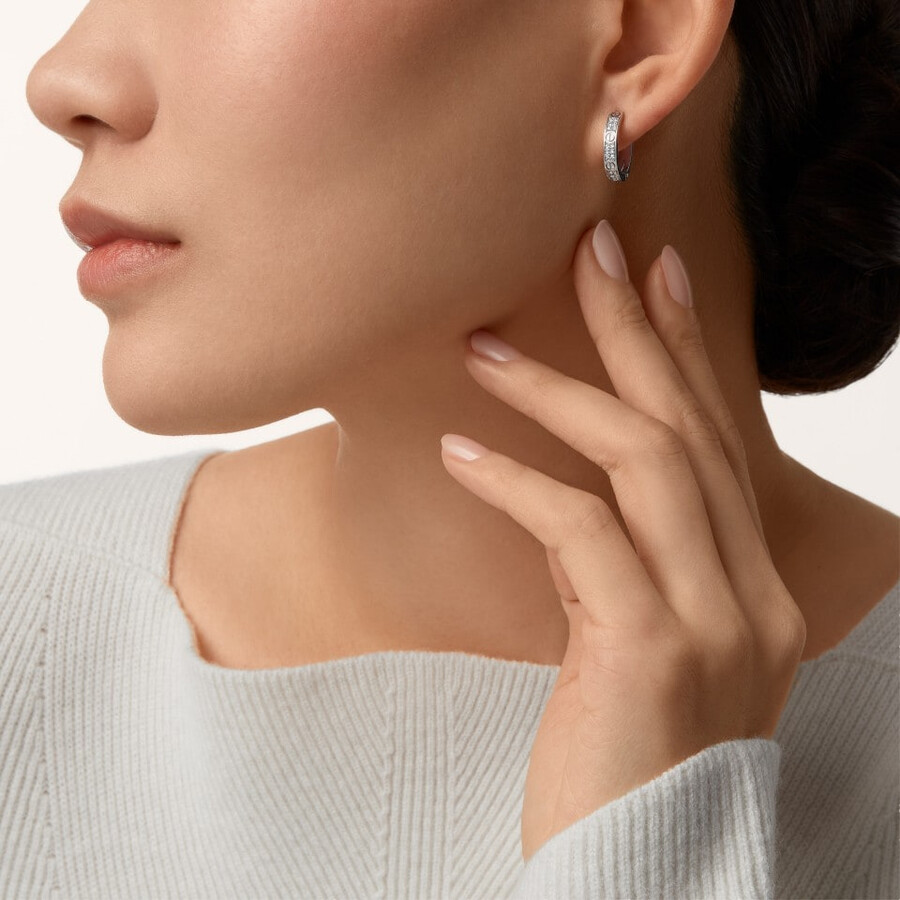 orecchini love multiuso semi-pavé
