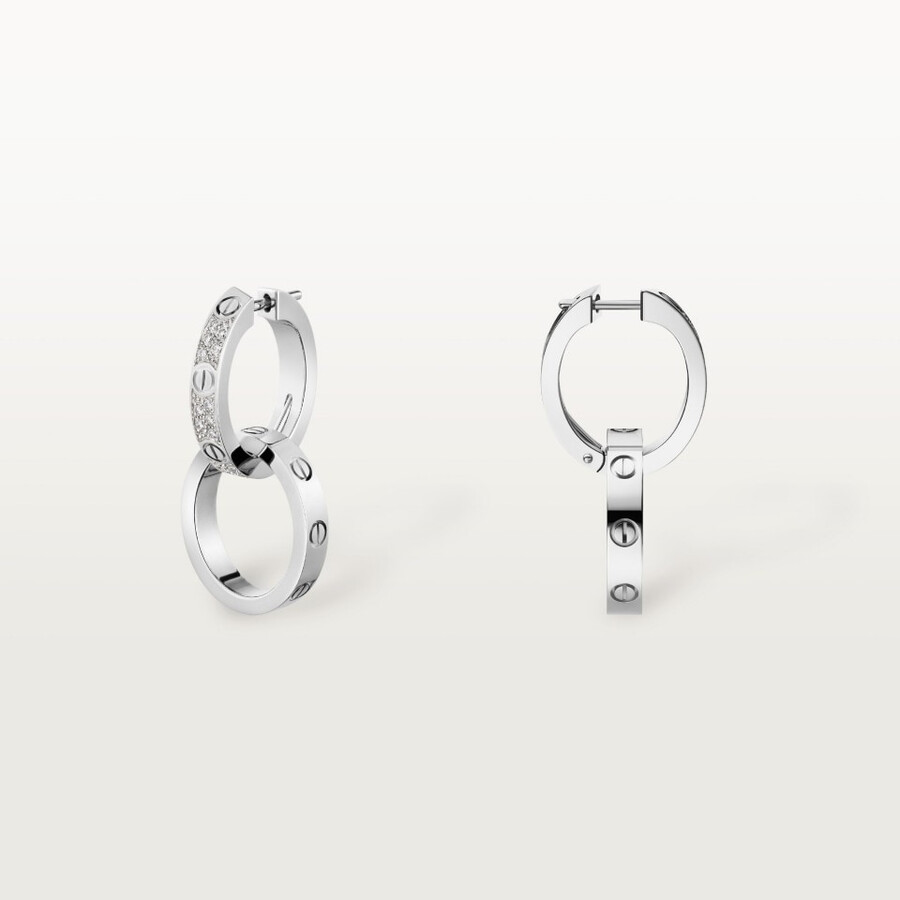orecchini love multiuso semi-pavé