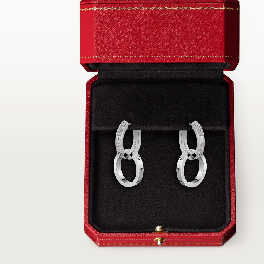orecchini love multiuso semi-pavé