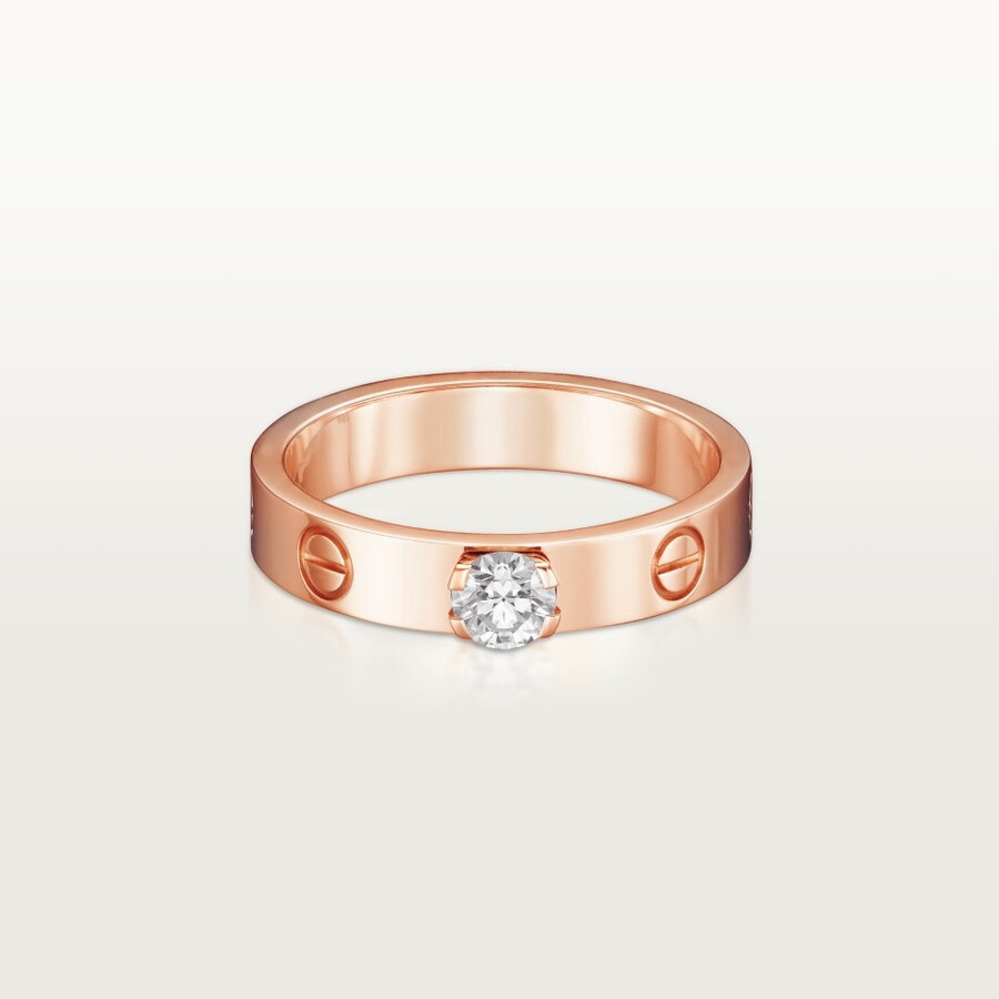 solitario love diamante taglio brillante