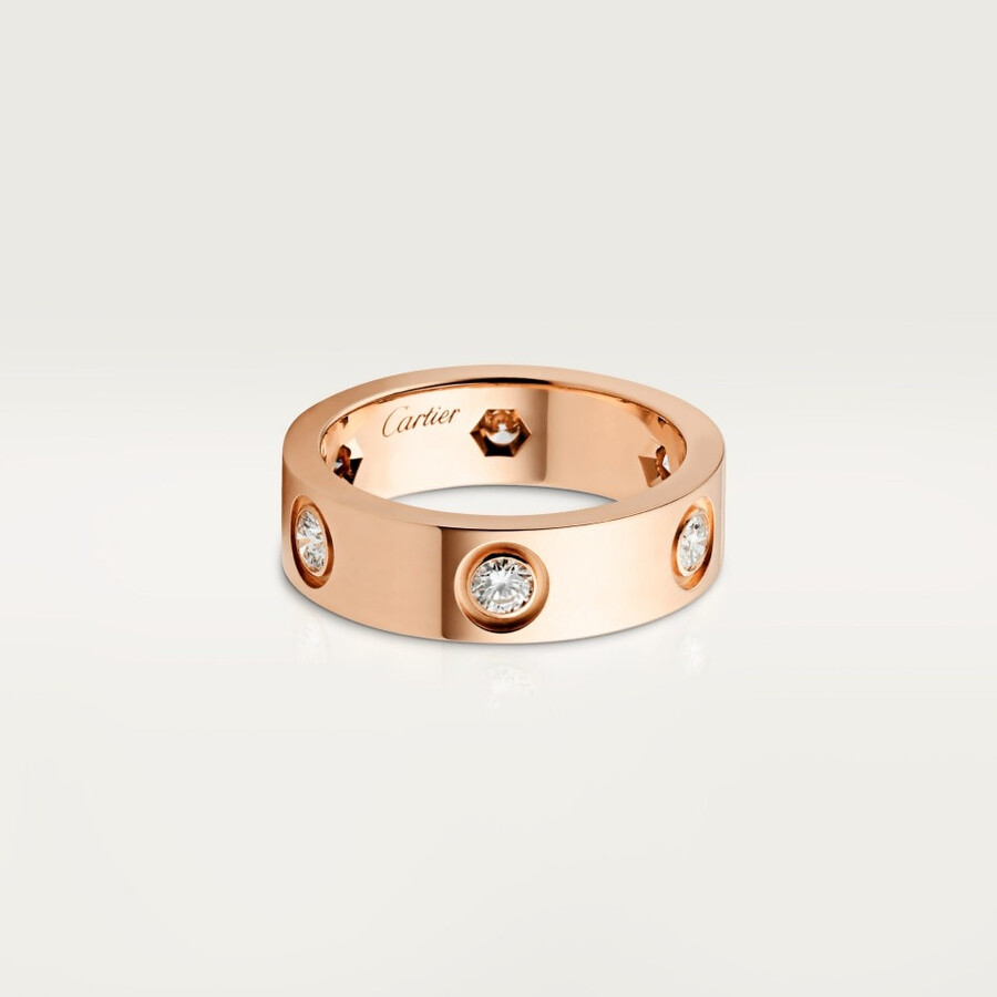 anello love modello classico 6 diamanti