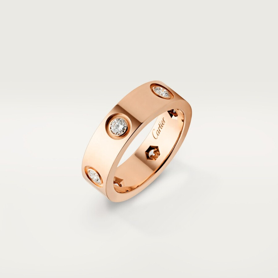 anello love modello classico 6 diamanti