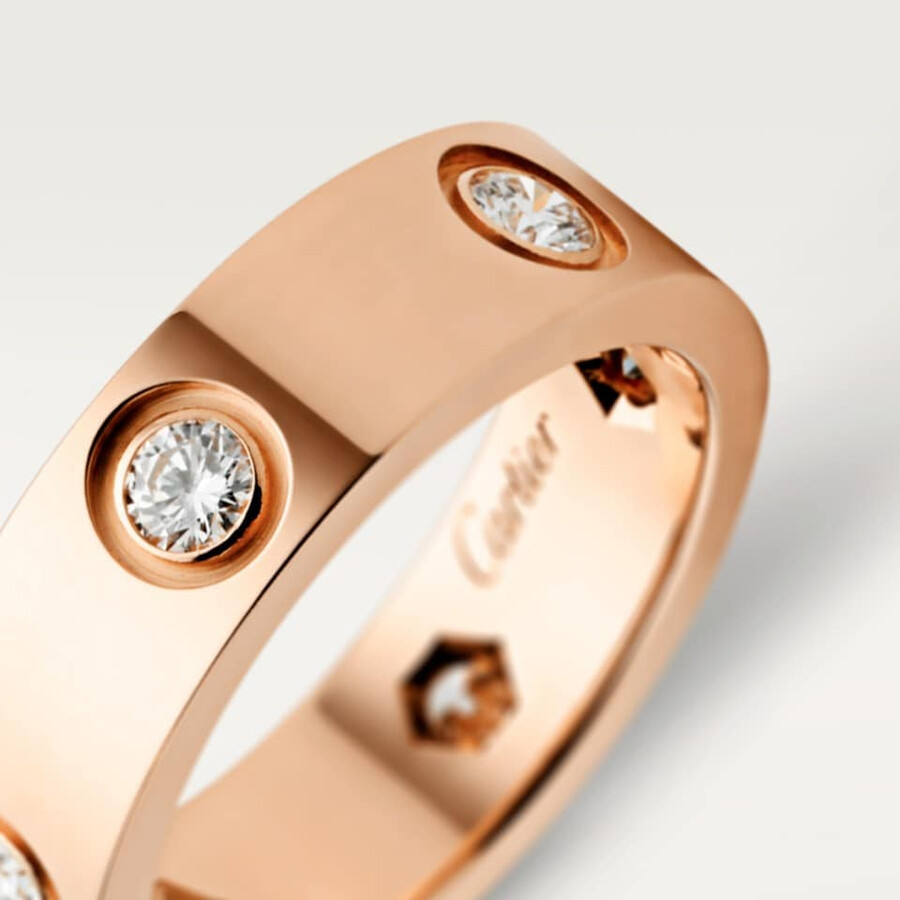 anello love modello classico 6 diamanti