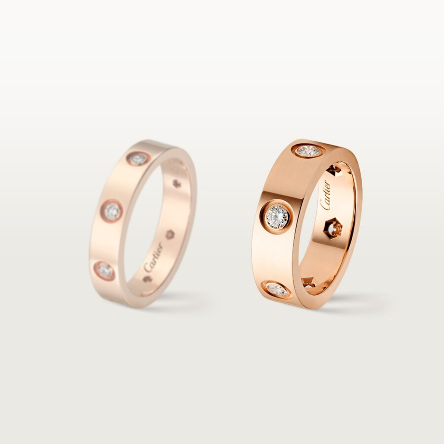 anello love modello classico 6 diamanti