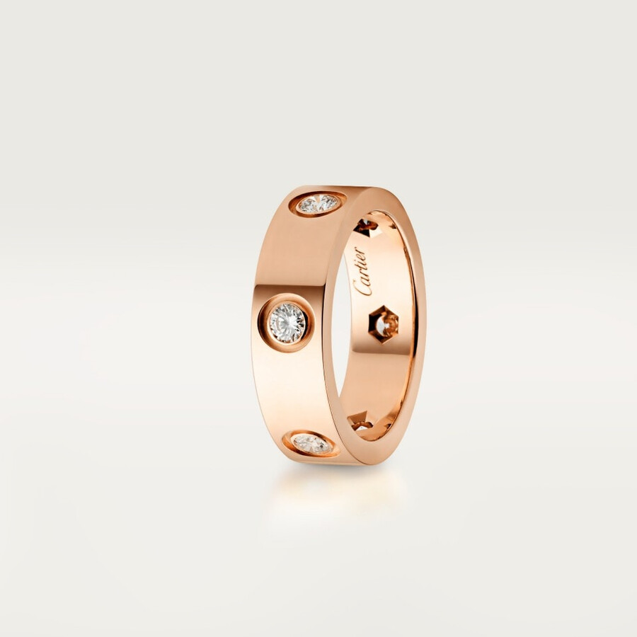 anello love modello classico 6 diamanti