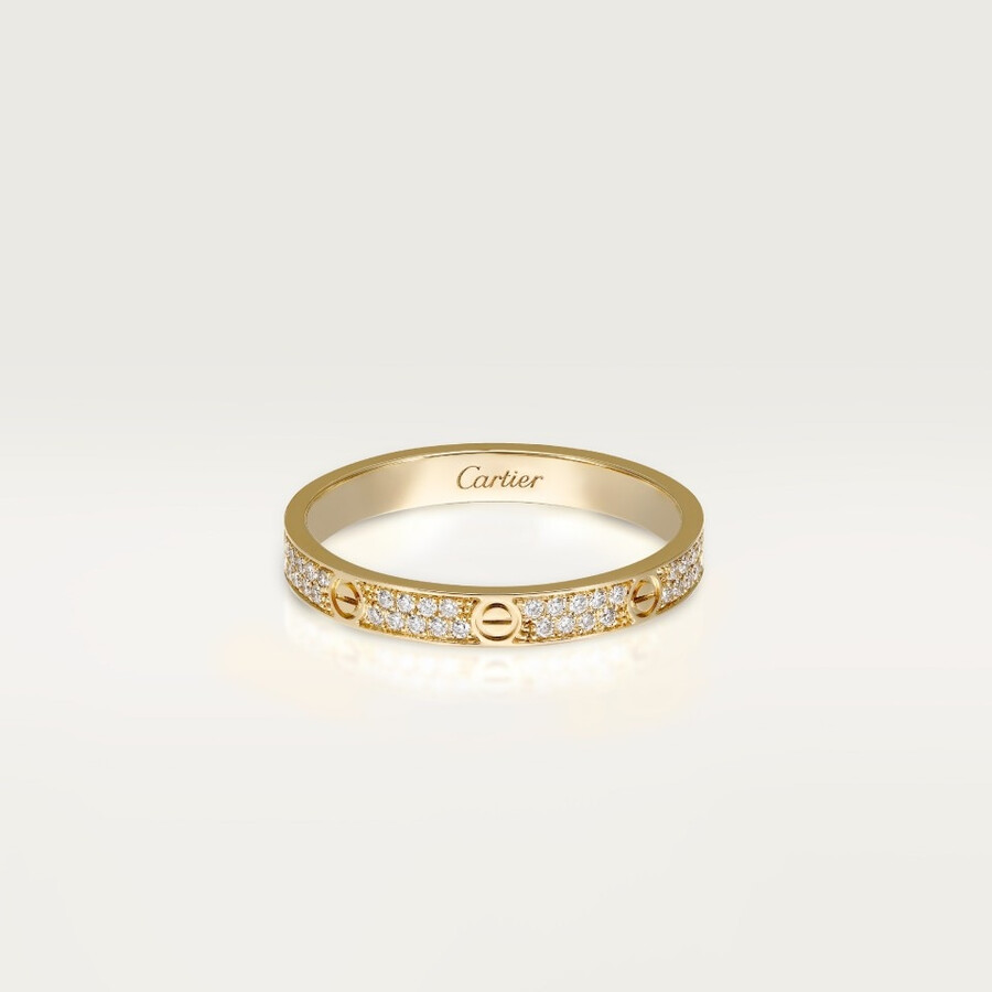 anello love modello mini pavé