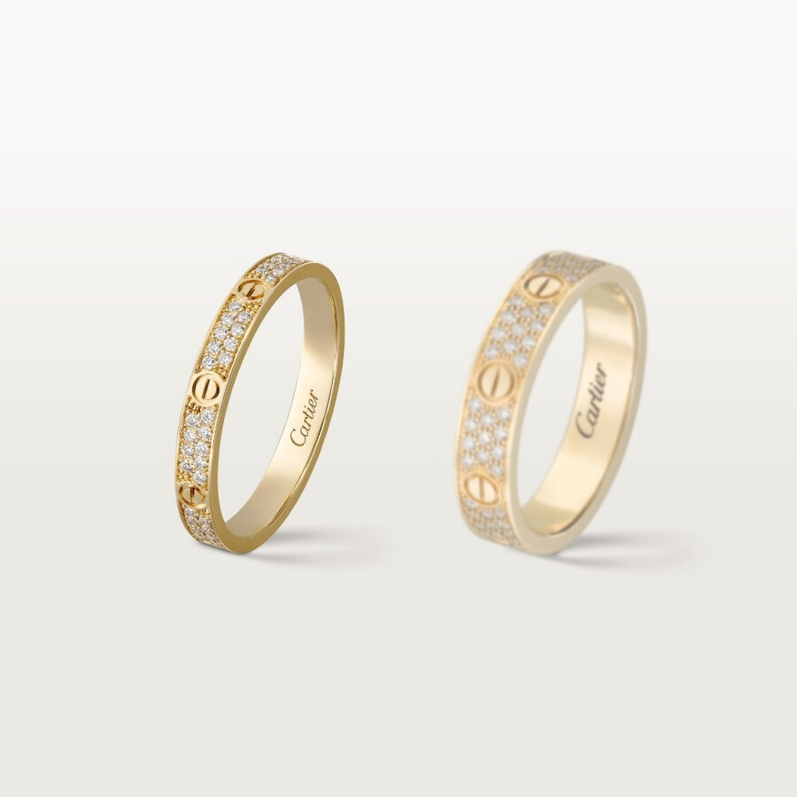 anello love modello mini pavé