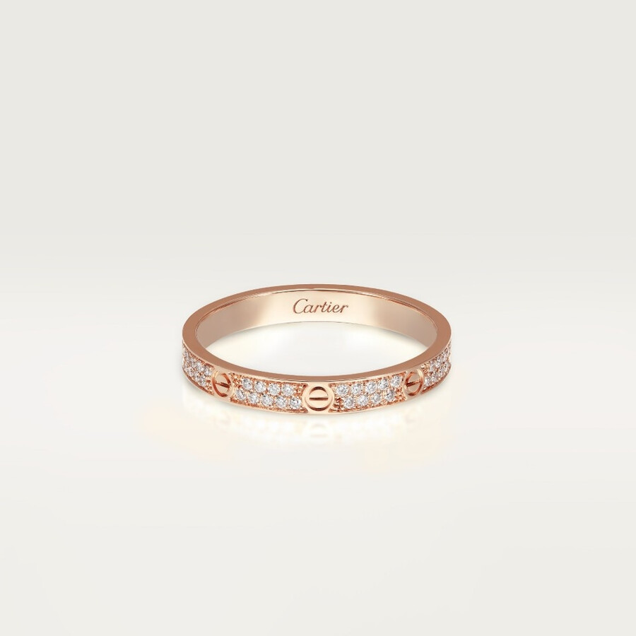 anello love modello mini pavé