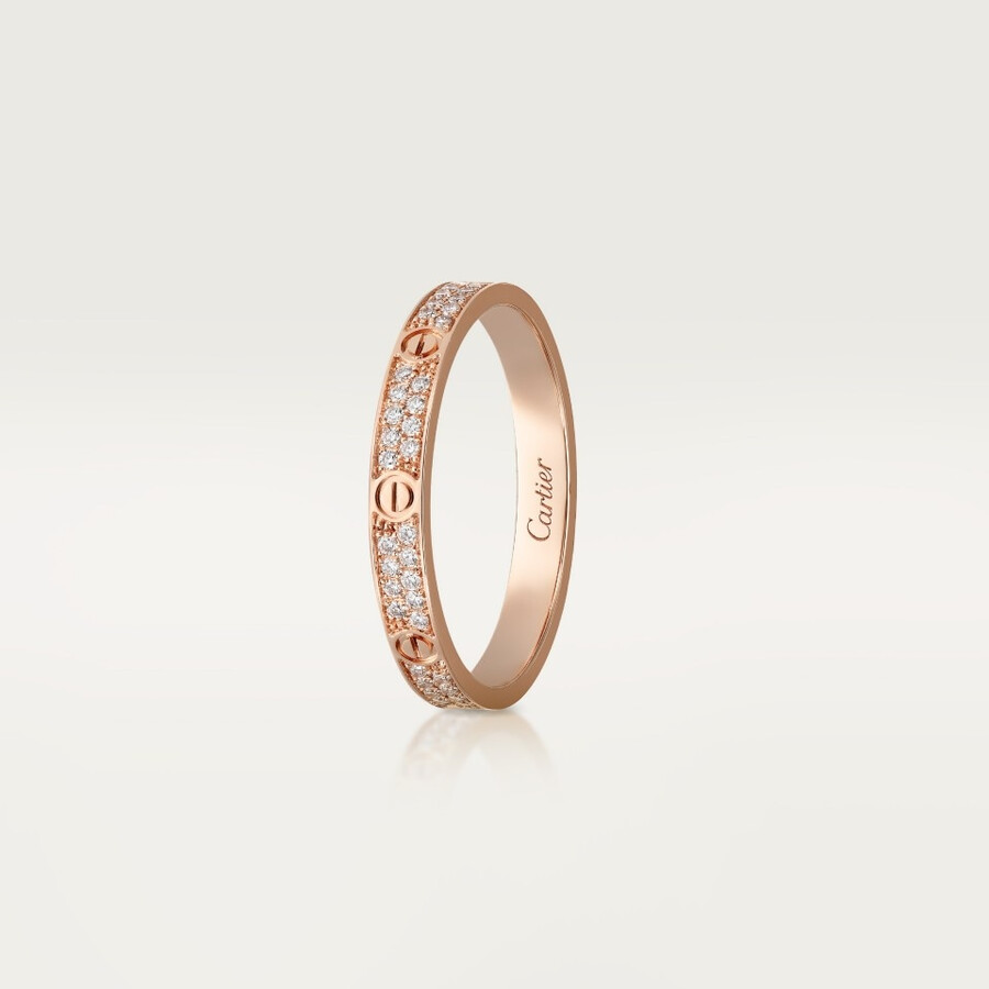anello love modello mini pavé