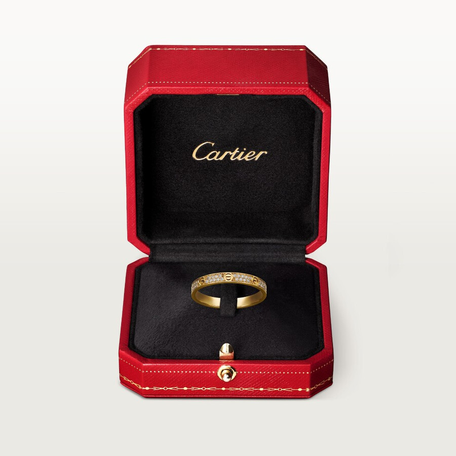 anello love modello mini pavé