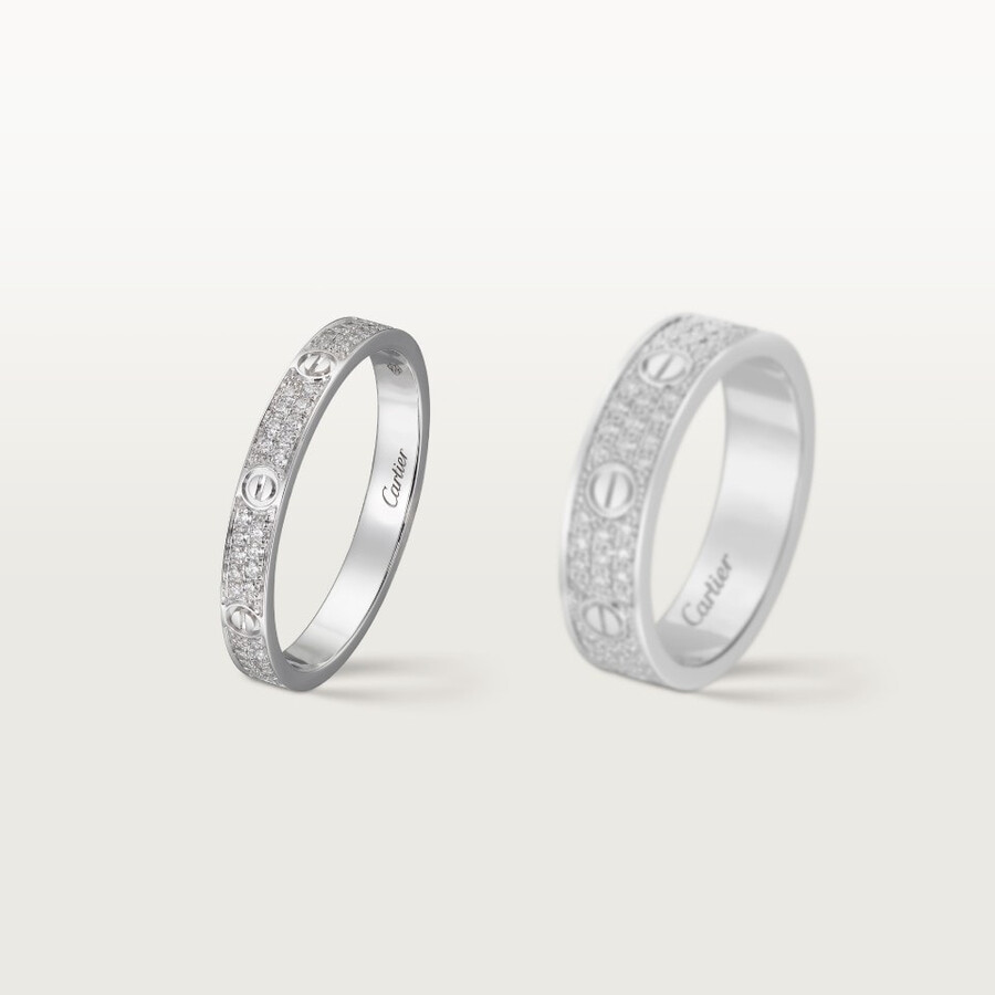 anello love modello mini pavé