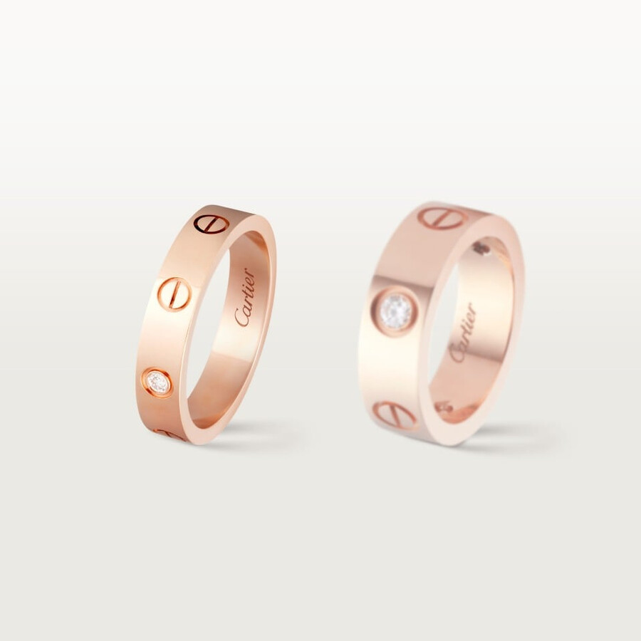 anello love modello piccolo 1 diamante