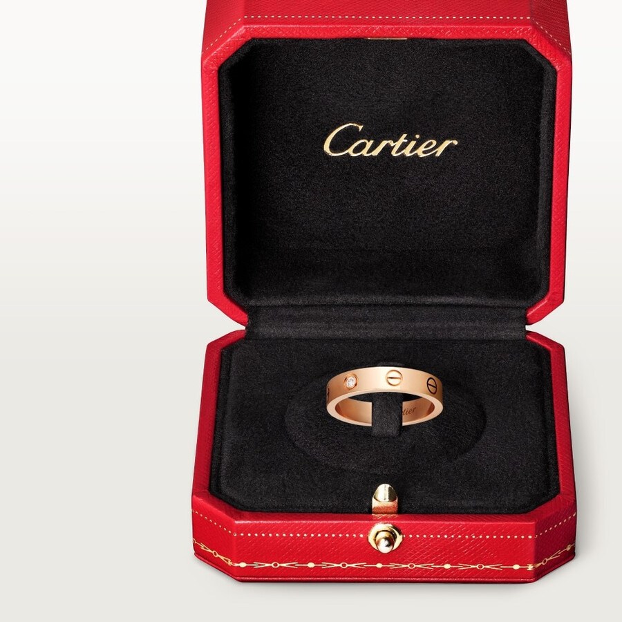 anello love modello piccolo 1 diamante