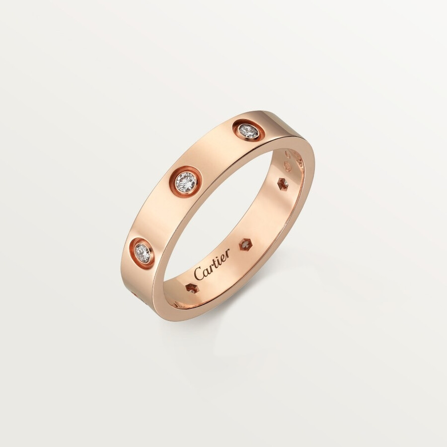 anello love modello piccolo 8 diamanti