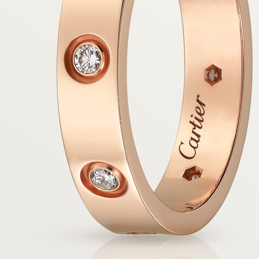 anello love modello piccolo 8 diamanti