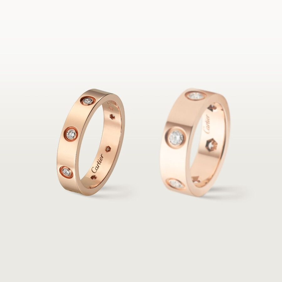 anello love modello piccolo 8 diamanti