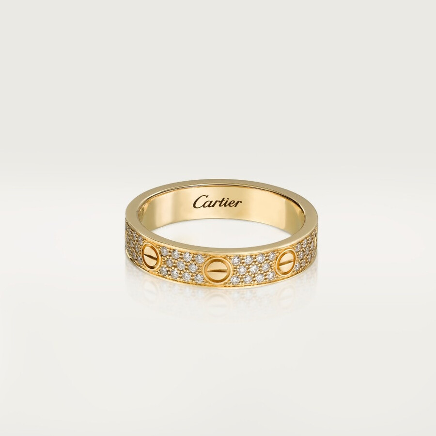 anello love modello piccolo pavé
