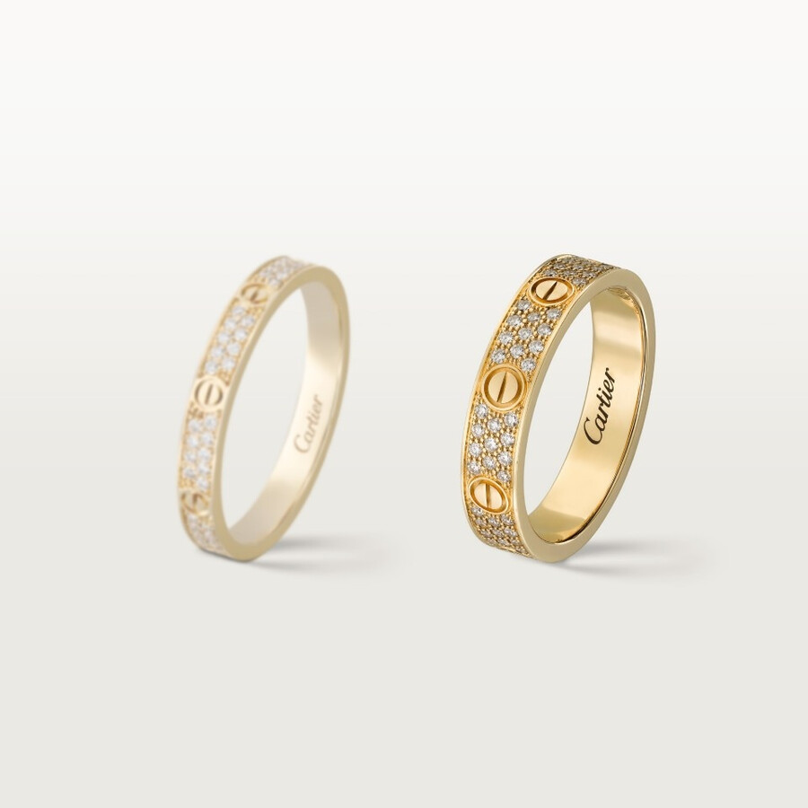 anello love modello piccolo pavé
