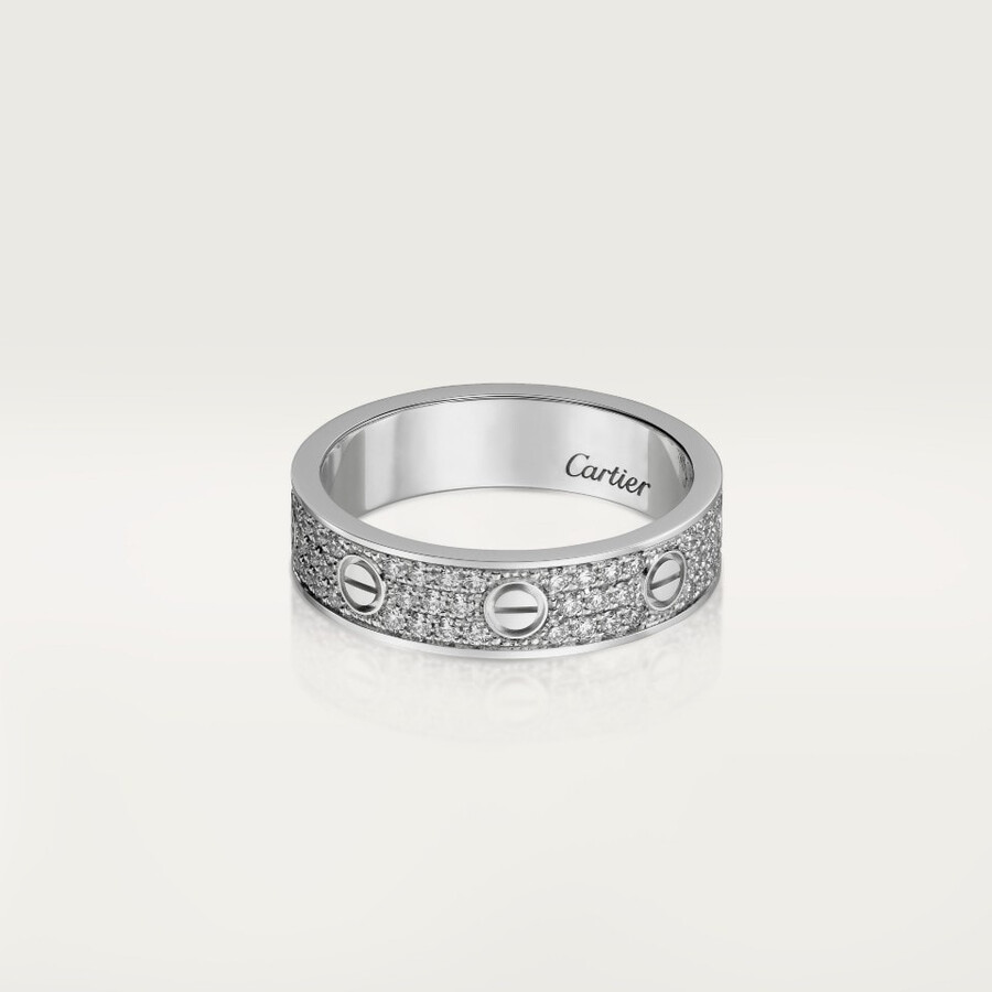 anello love modello piccolo pavé