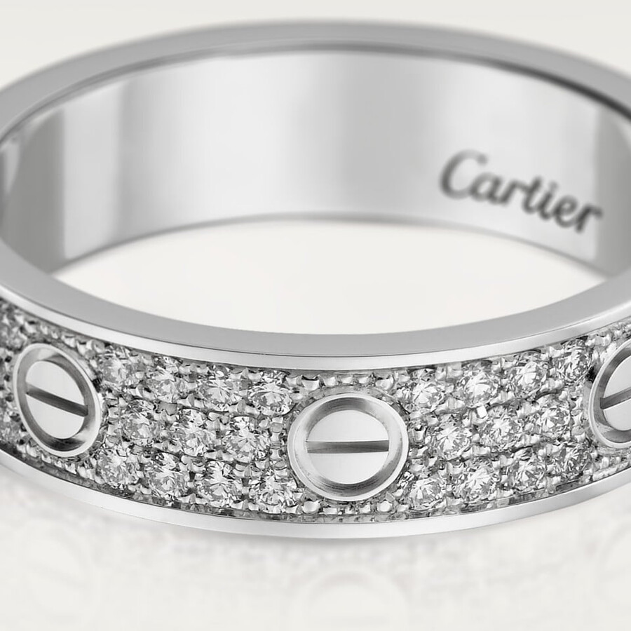 anello love modello piccolo pavé