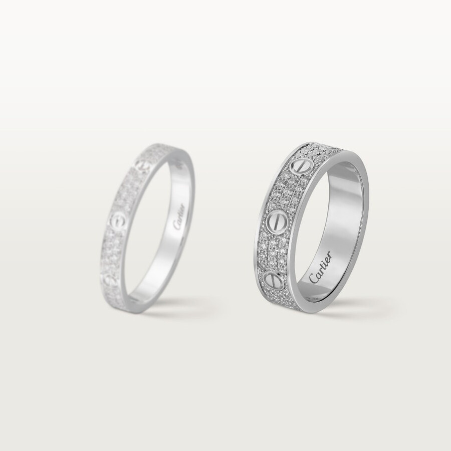 anello love modello piccolo pavé