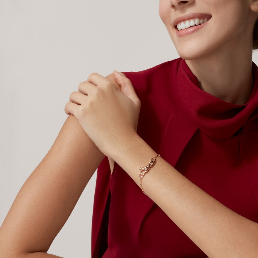 bracciale panthère de cartier su catena diamanti