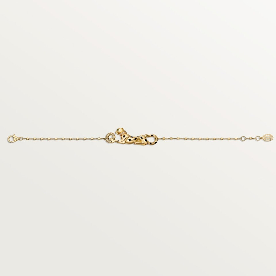 bracciale panthère de cartier su catena diamanti