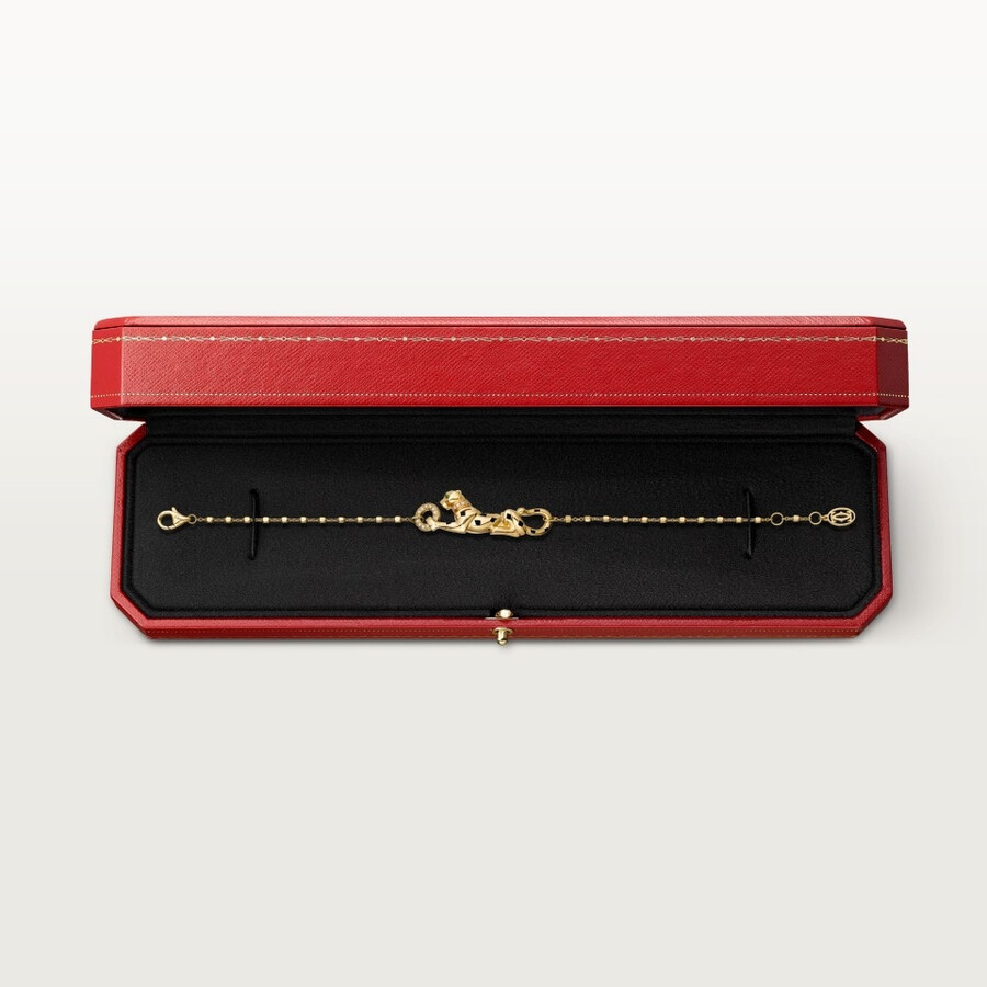 bracciale panthère de cartier su catena diamanti