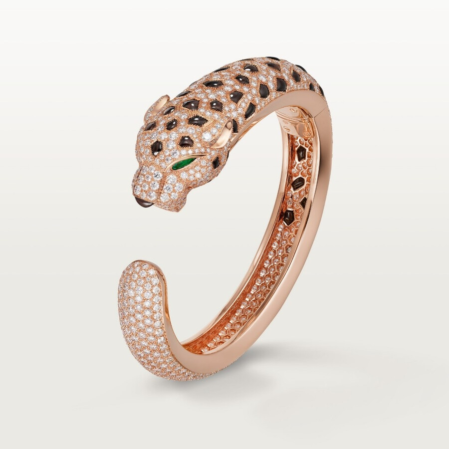 bracciale panthère de cartier ossidiana pavé