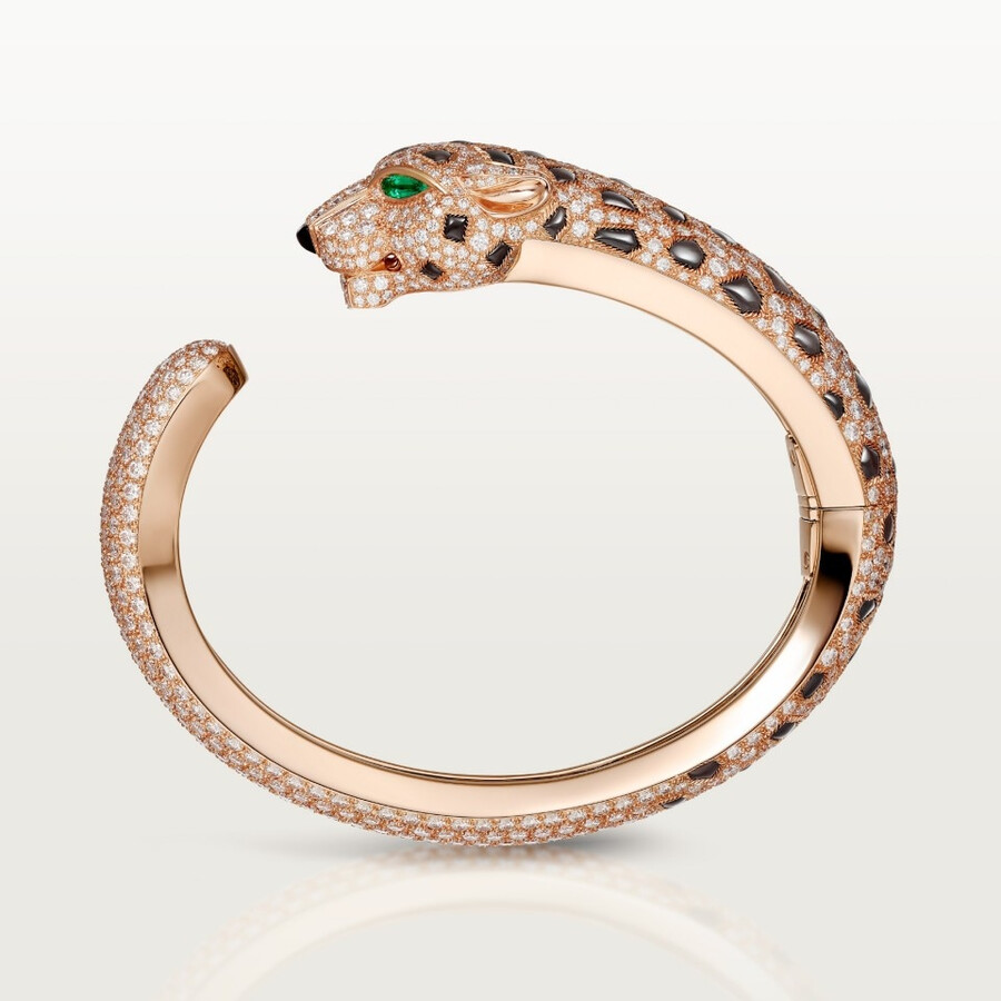 bracciale panthère de cartier ossidiana pavé