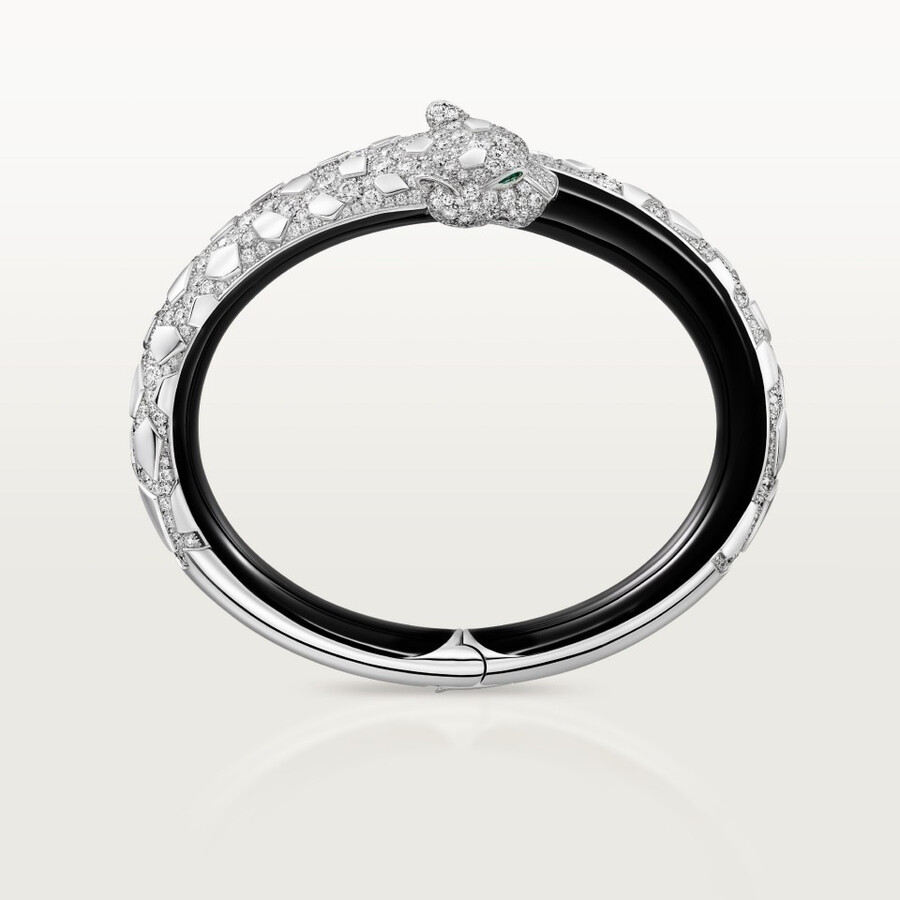 bracciale panthère de cartier lacca nera pavé