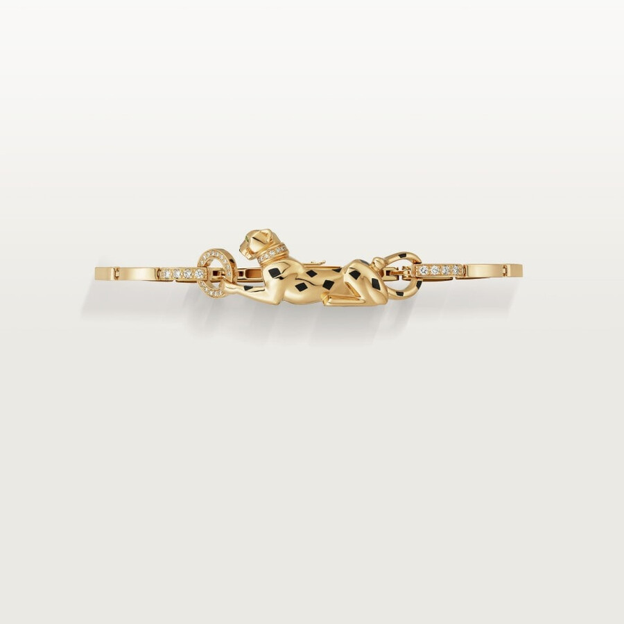 bracciale panthère de cartier su catena diamanti