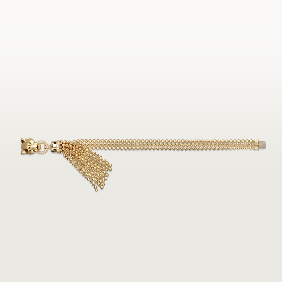 bracciale panthère de cartier su catena diamanti