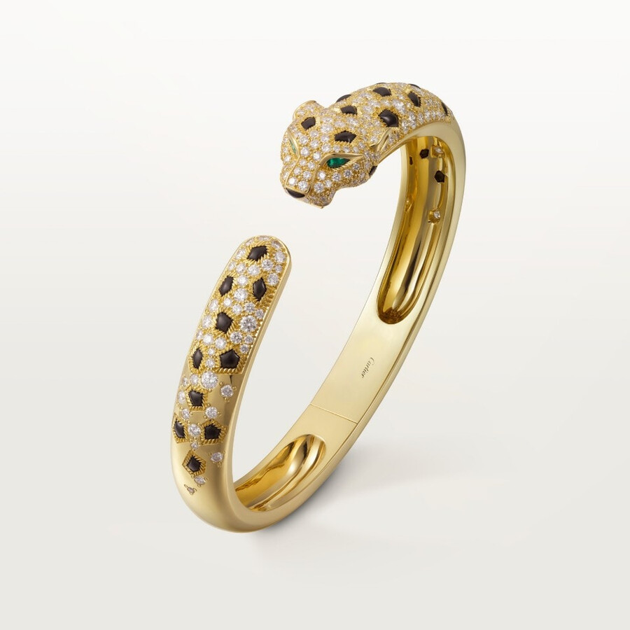 bracciale panthère de cartier modello medio semi-pavé
