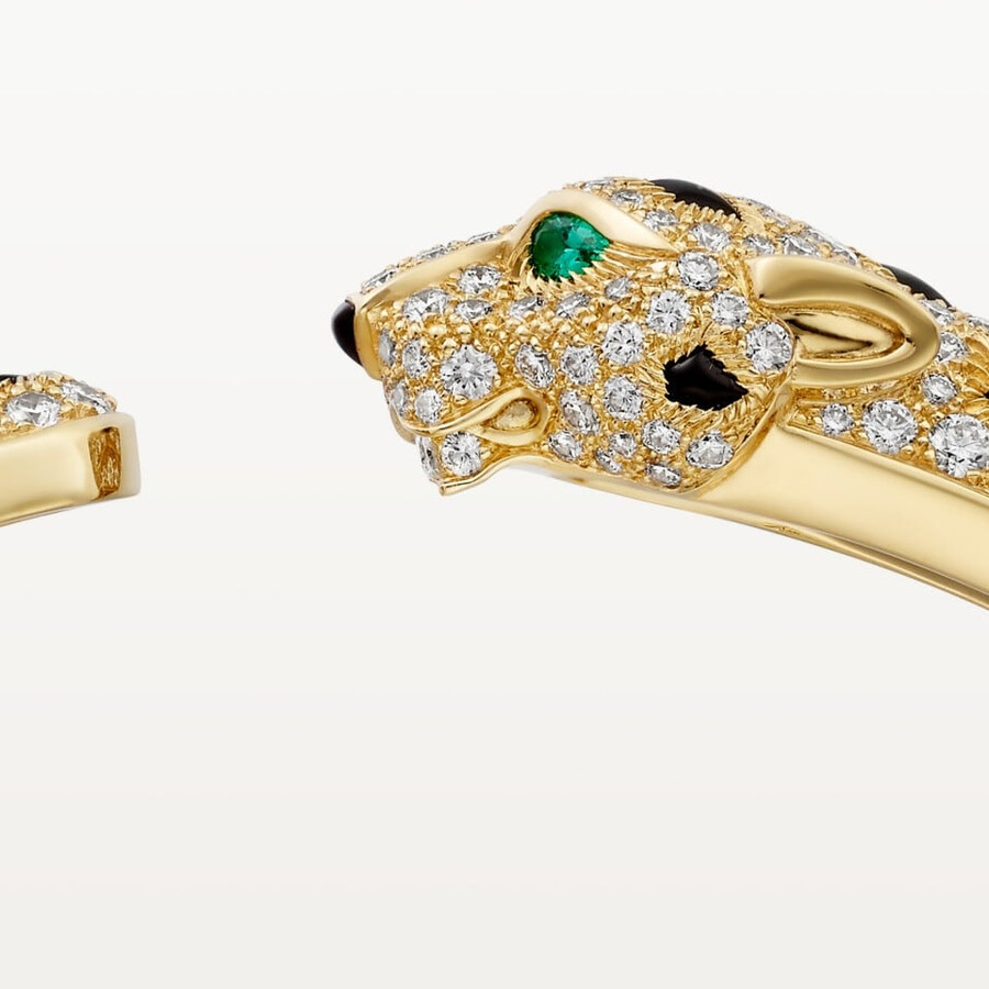 bracciale panthère de cartier modello medio semi-pavé