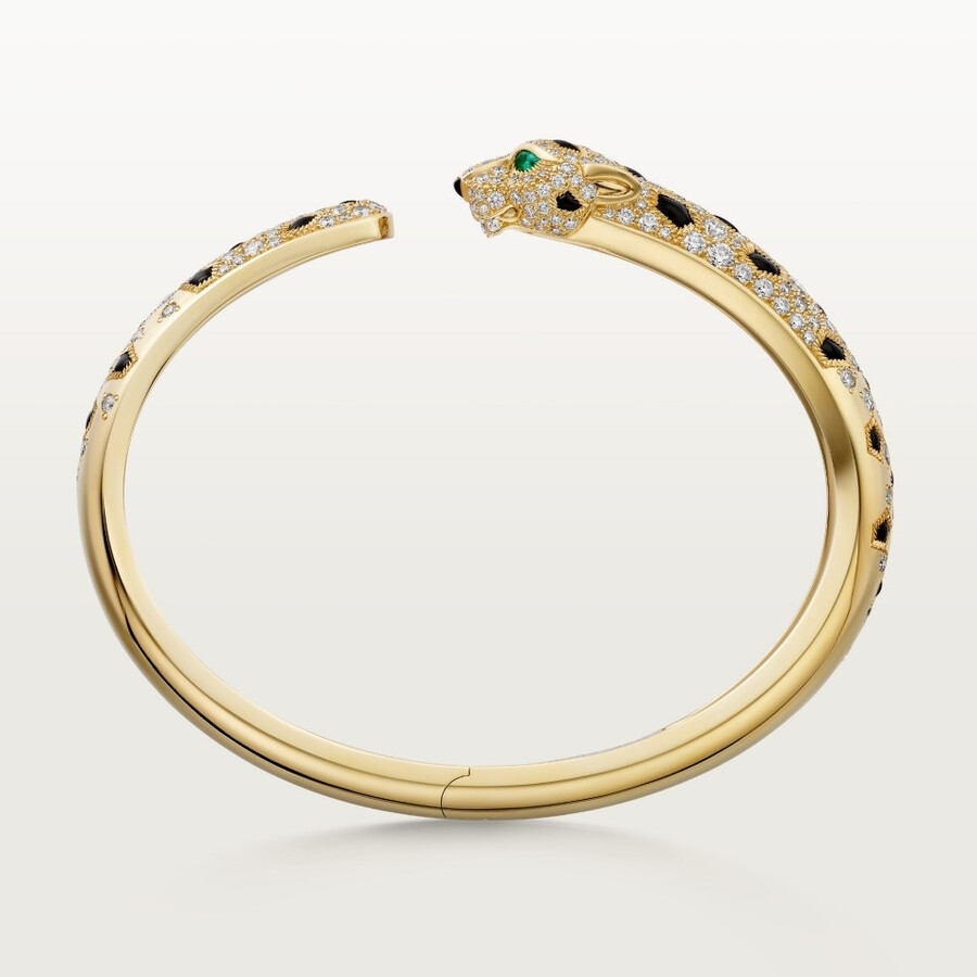 bracciale panthère de cartier modello medio semi-pavé