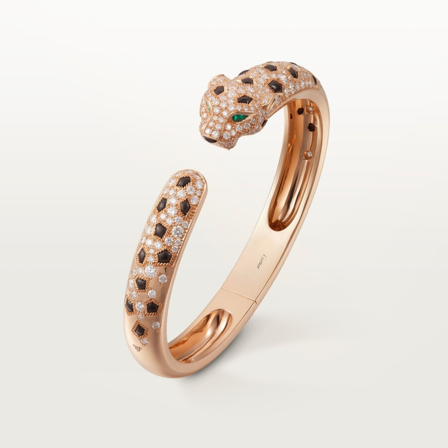 bracciale panthère de cartier modello medio semi-pavé