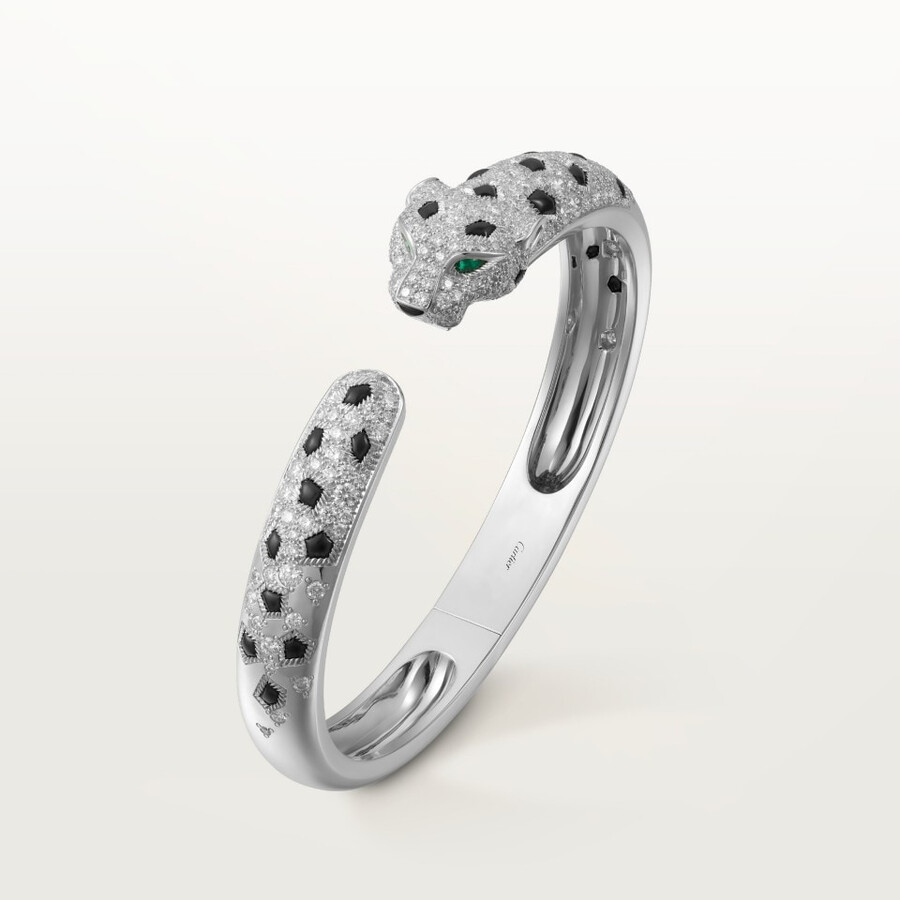 bracciale panthère de cartier modello medio semi-pavé