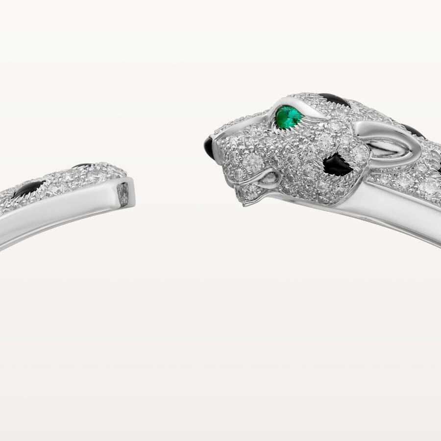 bracciale panthère de cartier modello medio semi-pavé