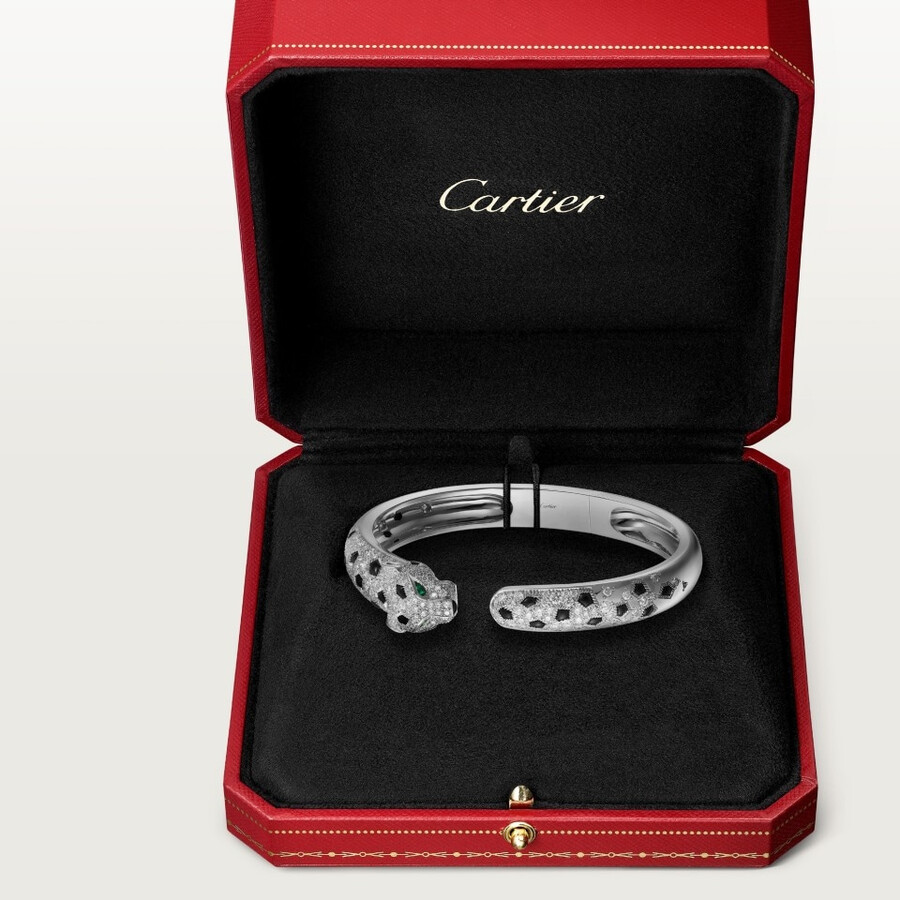 bracciale panthère de cartier modello medio semi-pavé