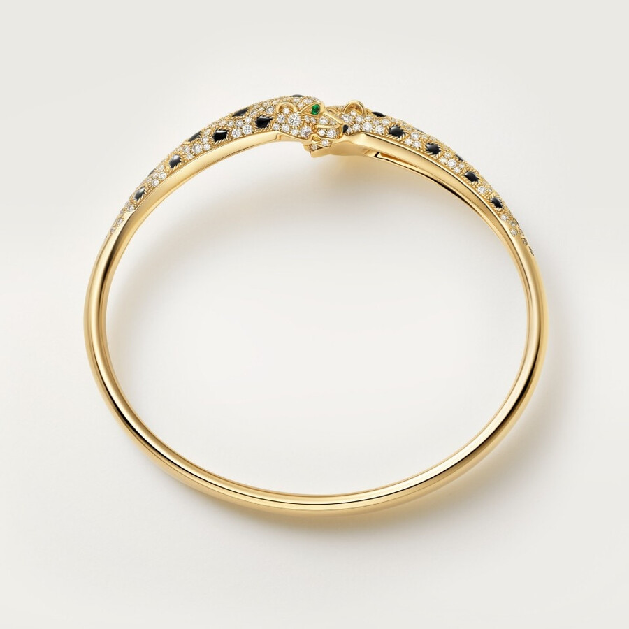 bracciale panthère de cartier modello piccolo semi-pavé