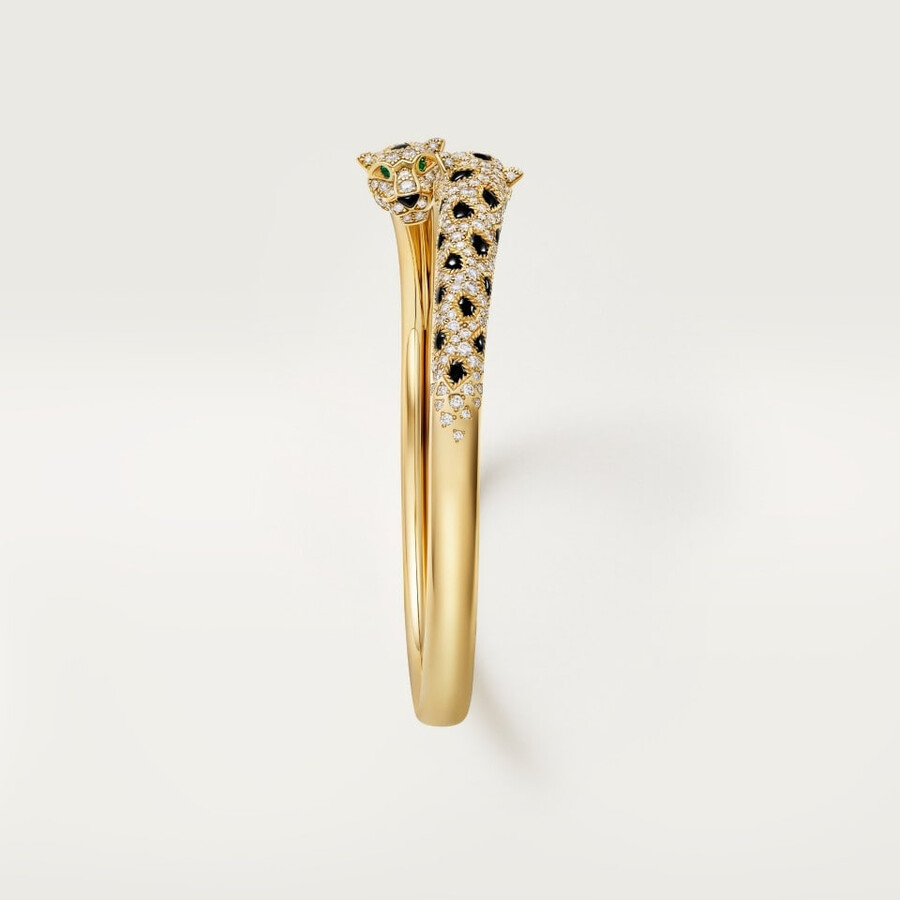 bracciale panthère de cartier modello piccolo semi-pavé
