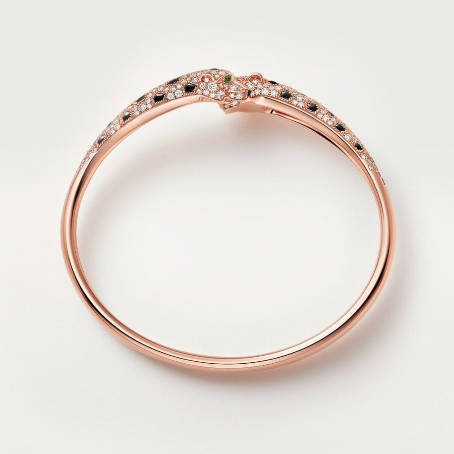 bracciale panthère de cartier modello piccolo semi-pavé