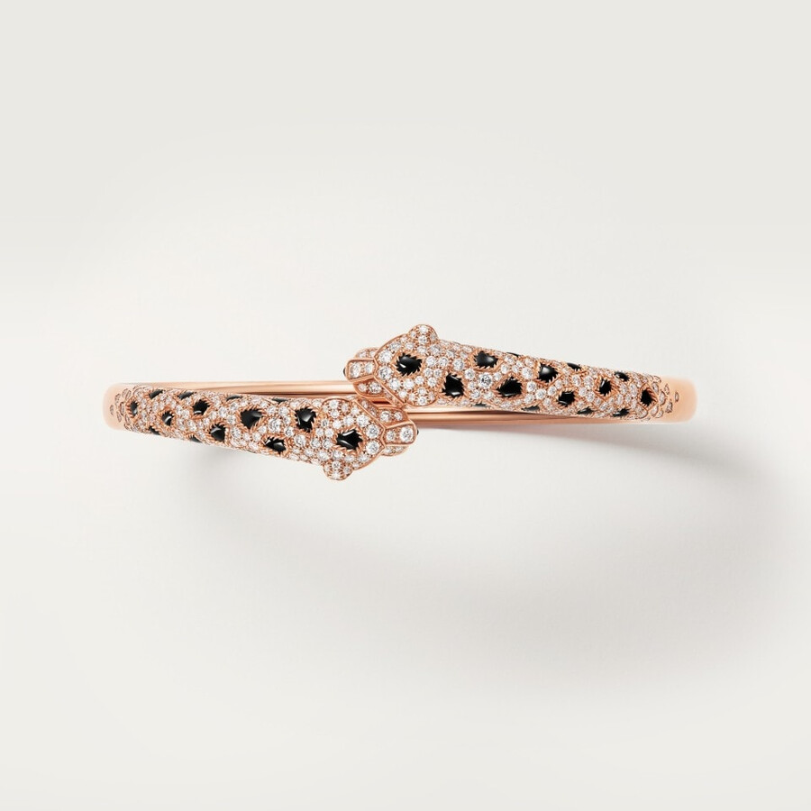 bracciale panthère de cartier modello piccolo semi-pavé
