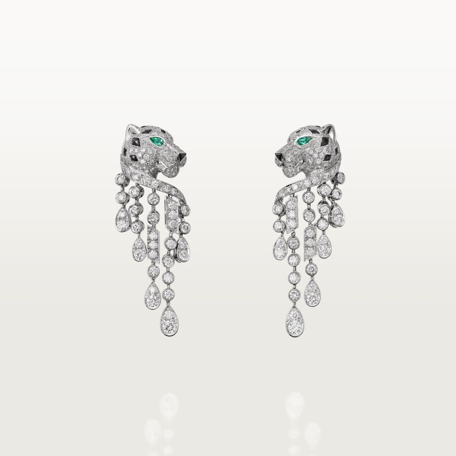 orecchini panthère de cartier modello grande pavé