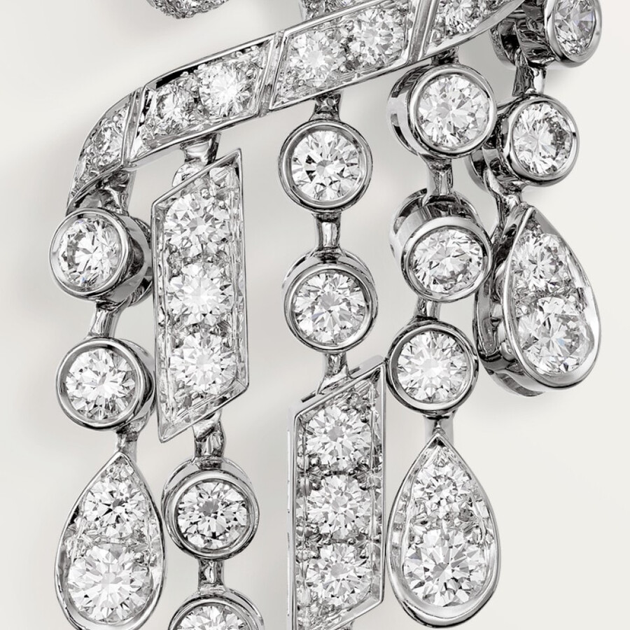 orecchini panthère de cartier modello grande pavé