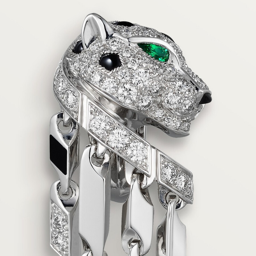 orecchini panthère de cartier modello piccolo pavé