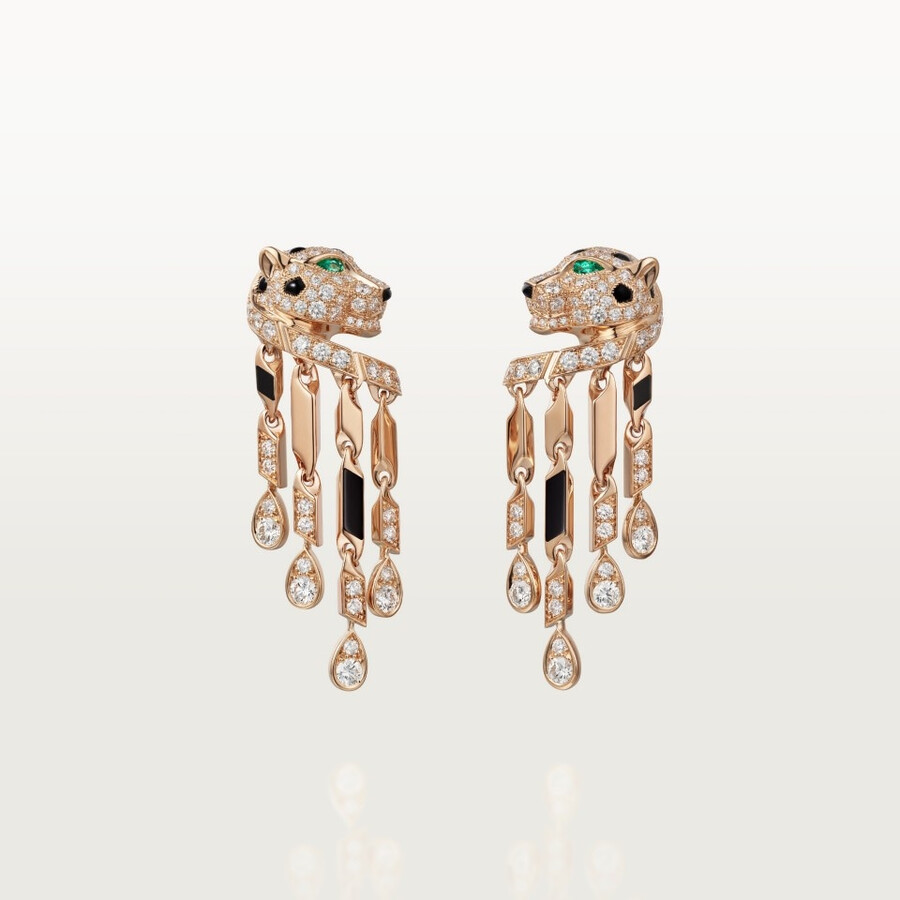 orecchini panthère de cartier modello piccolo pavé